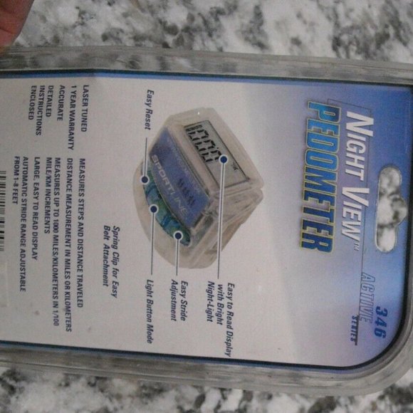 Night View Pedometer Sportline Step Running Fitness - Picture 2 of 4